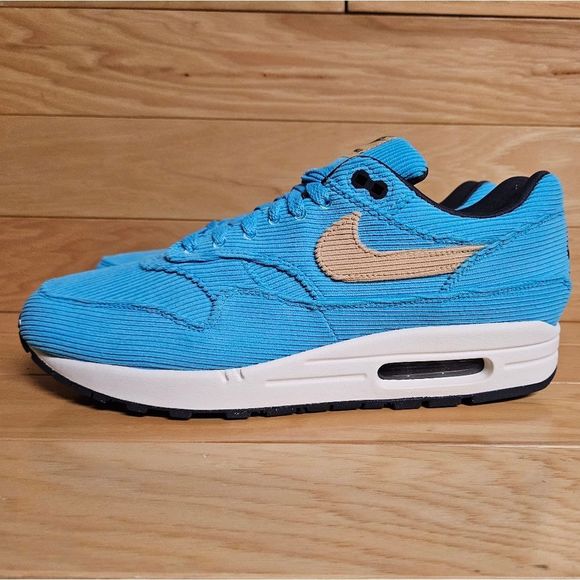 Nike Air Max 1 Blue Mens Running Shoe Sneaker FB8915-400 - Picture 6 of 15